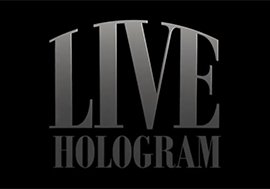 Live Hologram in S.M.ART Exhibition
